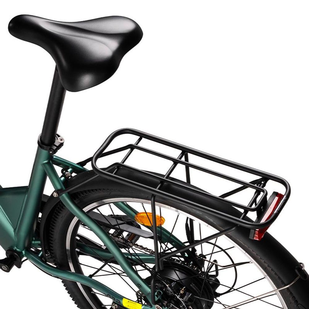 AVDL A32 elektrische stadsfiets, groen, 26 inch, 460 Wh accu, 250 W motor, Shimano 7 versnellingen, schijfremmen, lcd-display