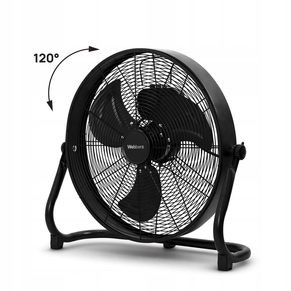 STOJACÍ, VEĽKÝ ventilátor, ventilátor 40 cm, WEBBER, TICHÝ