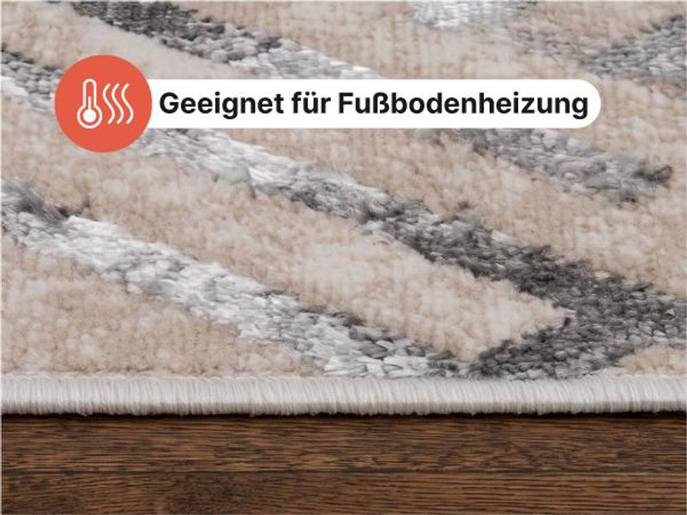 Teppichläufer Flur Teppich Kurzflor Modern Brücke Wohnzimmer Schlafzimmer Design 70 x 500 cm