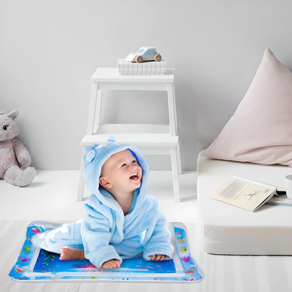 Baby Wassermatte BPA Frei Aufblasbare Wasserspielmatte XXL Sensorisches Spielzeug Kleinkinder Wasserspiel Bodenmatte Wachstum Aktivität Bauchzeit Reto