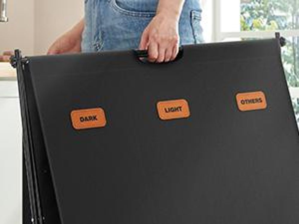 SONGMICS Wäschekorb, Wäschesammler 135 Liter, Wäschebox, klappbares X-Gestell