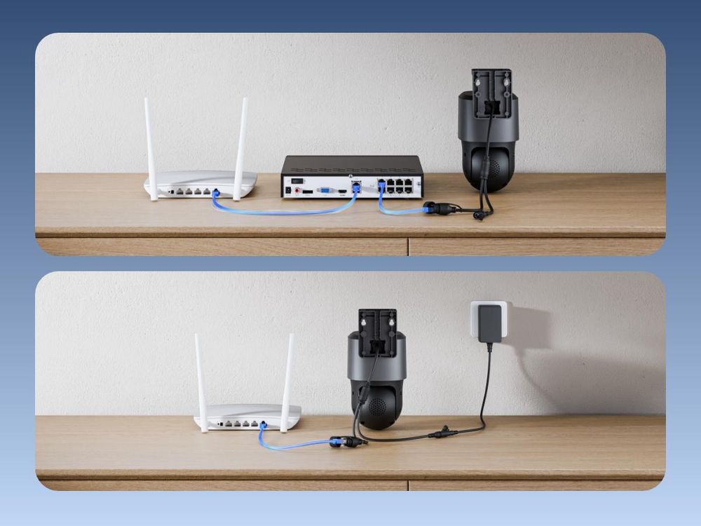 Reolink TrackMix PoE, 4K 8MP PTZ PoE Überwachungskamera Außen, Dual-Objektiv, 6X Zoom, Farbnachtsicht, KI Erkennung, Auto-Tracking, 2-Wege-Audio, Grau