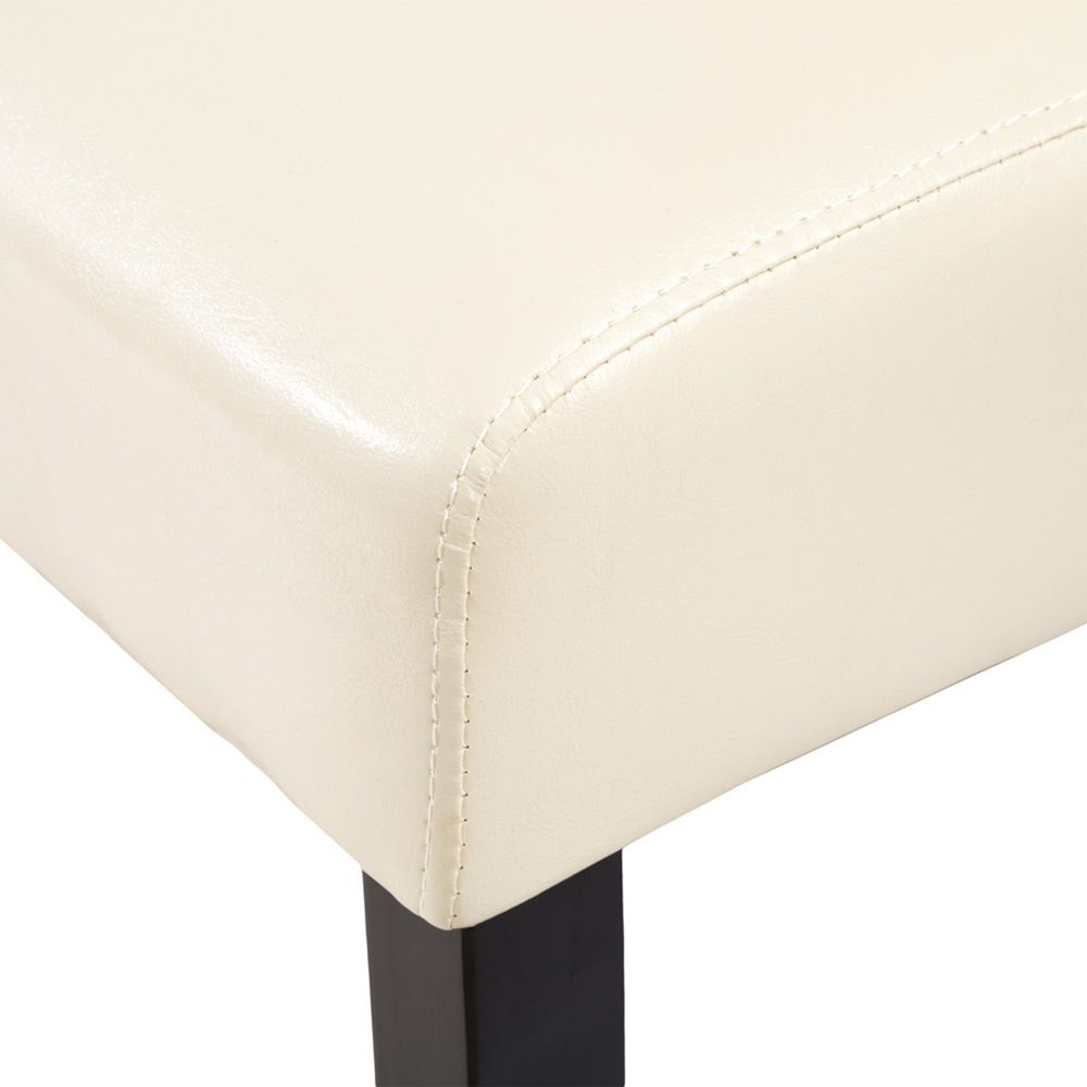 tectake® Esszimmerstuhl gepolstert mit Kunstlederbezug 44 x 63 x 106 cm