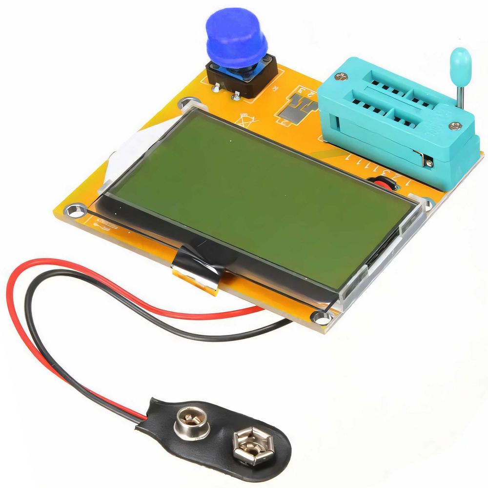 Transistortester Messgerät Transistor-tester NPN mit Display Grafischer Kondensatortester TFT MOS-ESR-Messgerät für Profi Thyristor-Triode Retoo