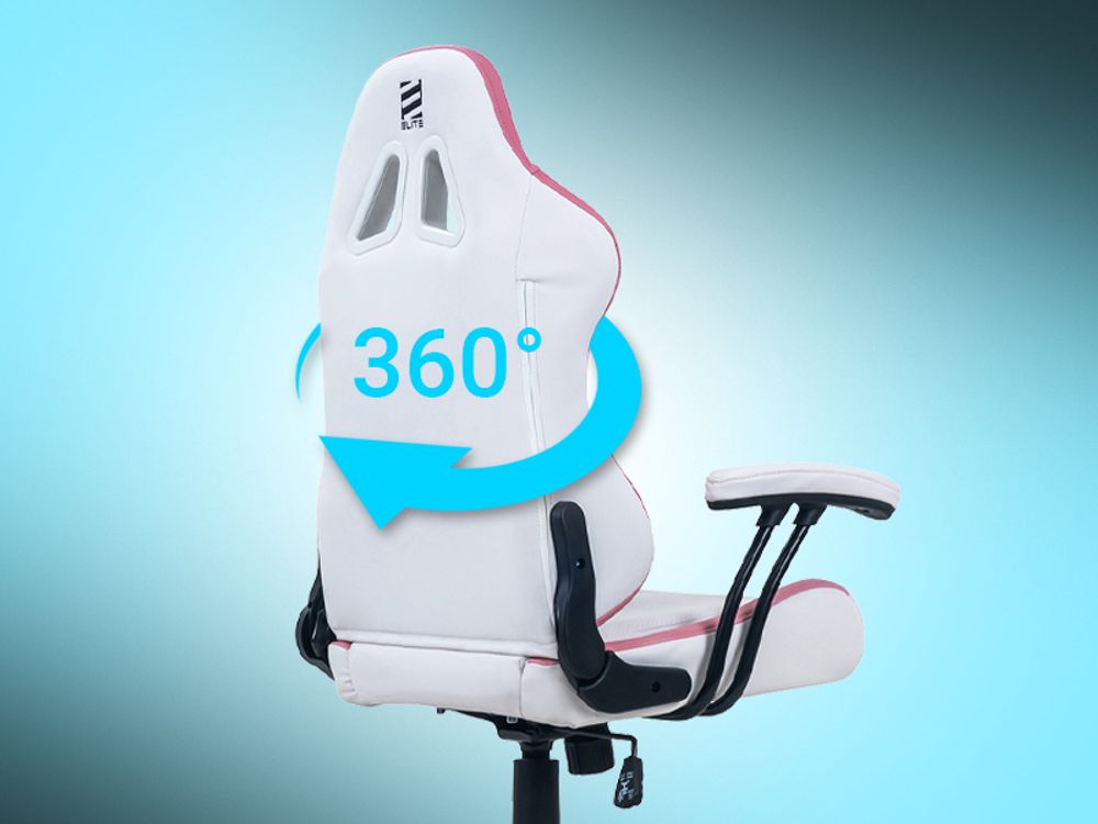 Elite Kinder Gaming Stuhl PULSE | Ergonomischer Bürostuhl - Bis 120 Kg - PC Gamingstuhl - Schreibtischstuhl - Gamer Racing Stuhl - Kunstleder