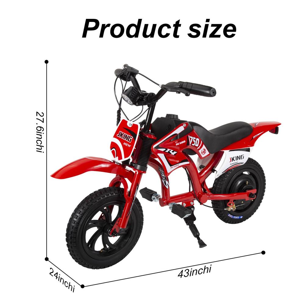 C6 Elektro-Kinder-Motorrad,250W,25.2V 2.6Ah,Multifunktionsdisplay,10.7 kg Netto,LED-Frontlicht