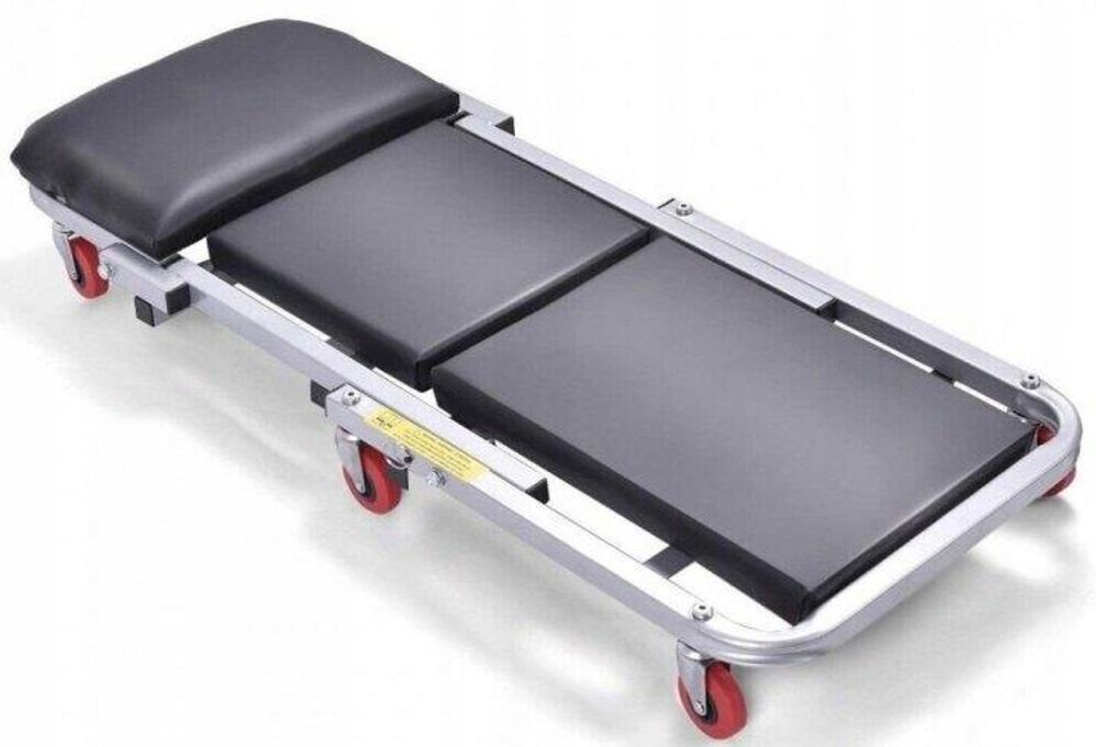 LUXTOM | Montagerollbrett, 150 kg Tragkraft, Rollbrett für Mechaniker, Werkstatt-Liegewagen, klappbare Liege für Kraftfahrzeuge