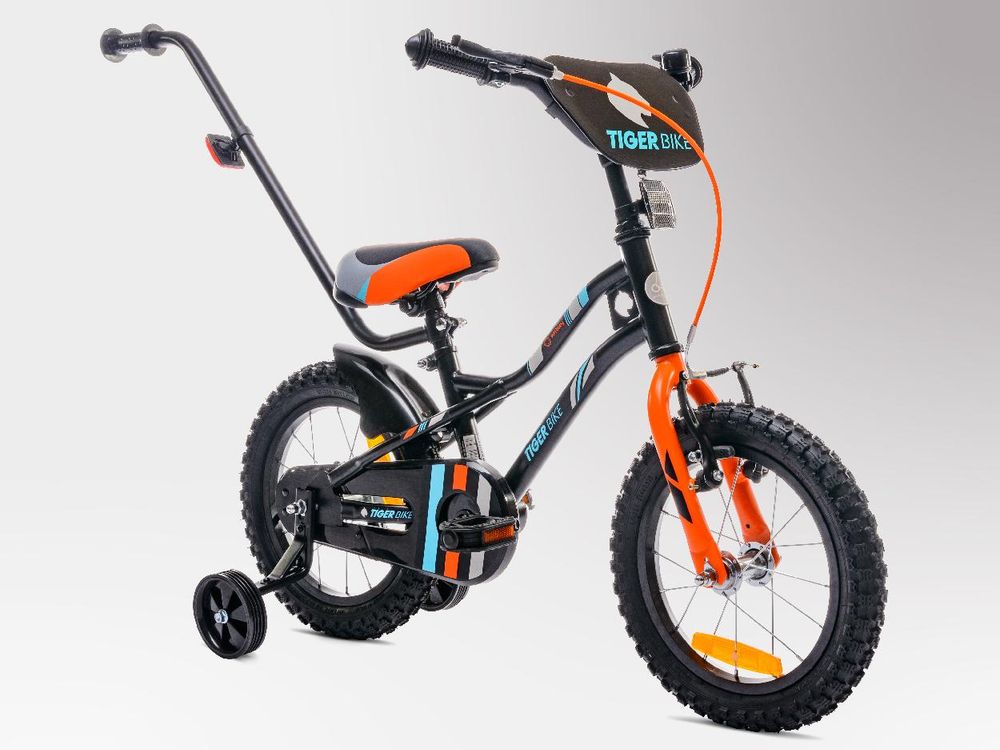 Sun Baby Tiger Bike bici per bambini ragazzi bici ruote di formazione 12 14 16 pollici da 2-6 anni BMX bici per bambini (14 pollici, arancione)
