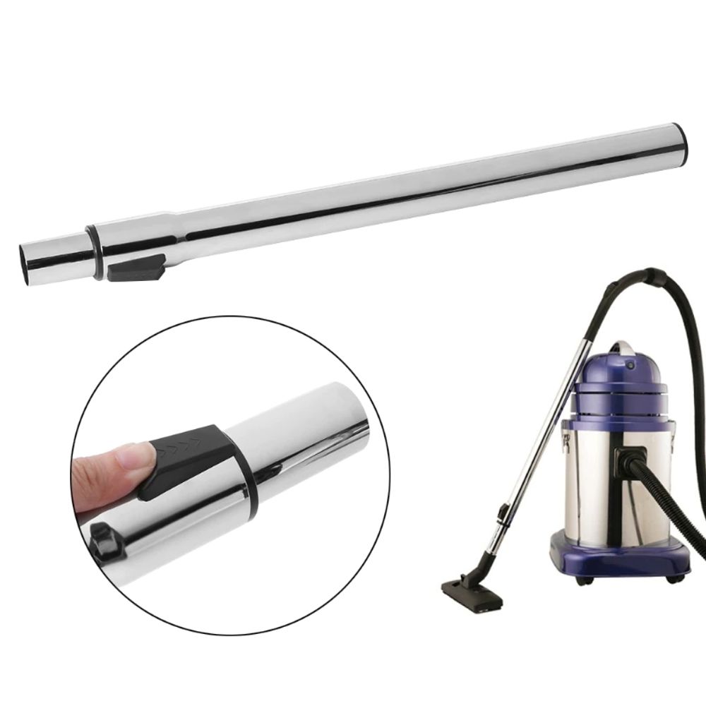 Staubsaugerrohr Teleskoprohr Stahl 32mm Universal Saugrohr Klick Funktion Geeignet AEG Clatronic Electrolux De’Longhi Hoover Philips Rowenta Retoo