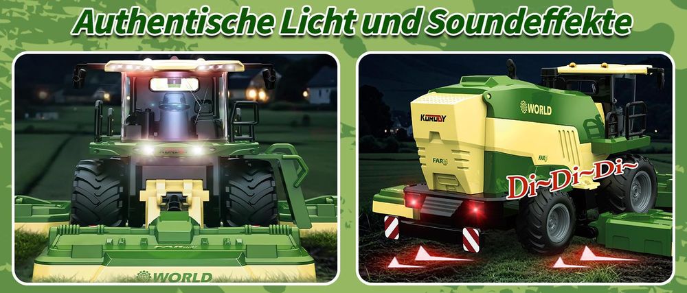 Realistisches Spielerlebnis mit Sprühnebel, Licht und Sound