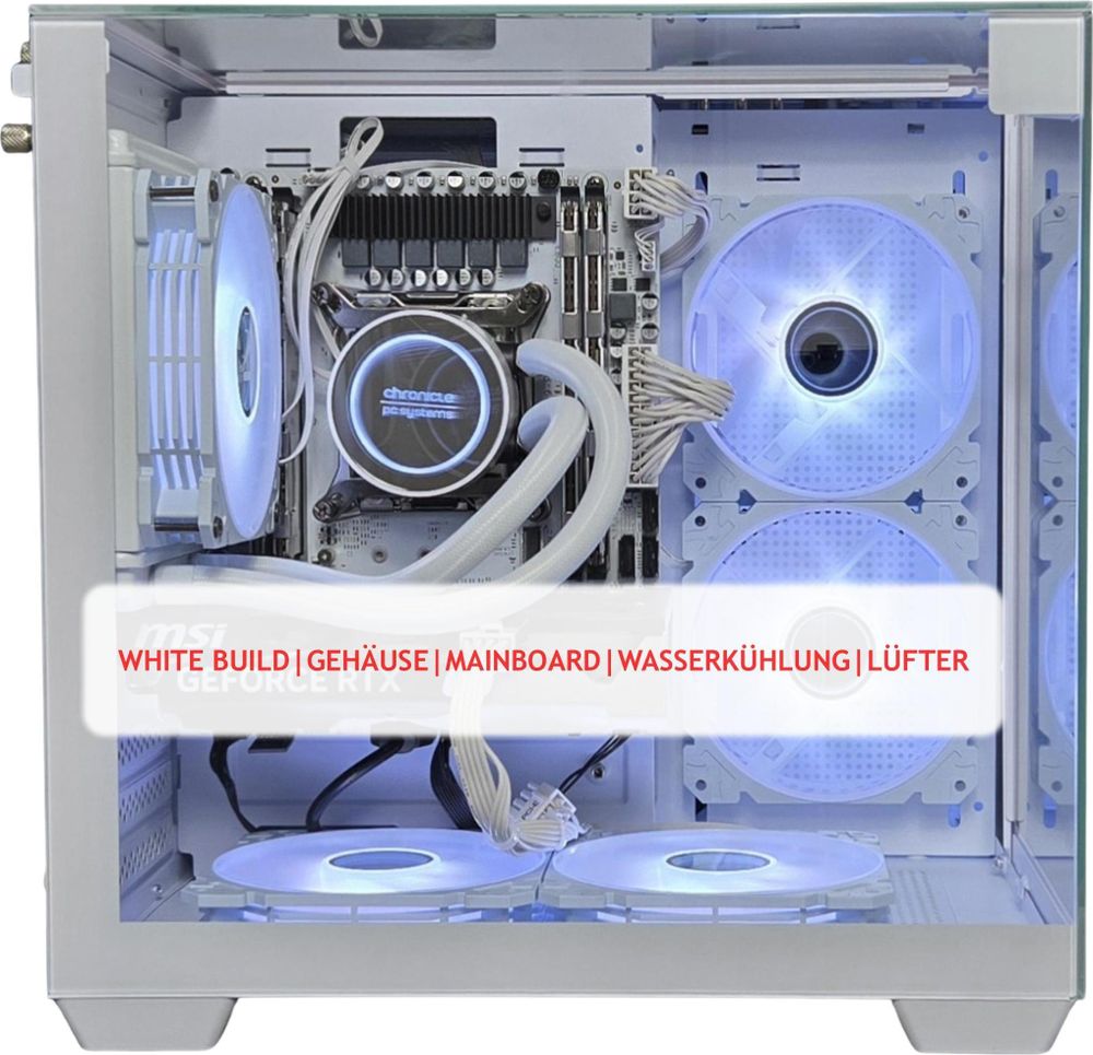 Gaming PC PHANTOM | NVIDIA RTX 5060 | 64GB RAM 1TB SSD | Intel 18 Core | RGB Lüfter mit Fernbedienung | Wasserkühlung | WLAN 5 | Win11 | TPM 2.0