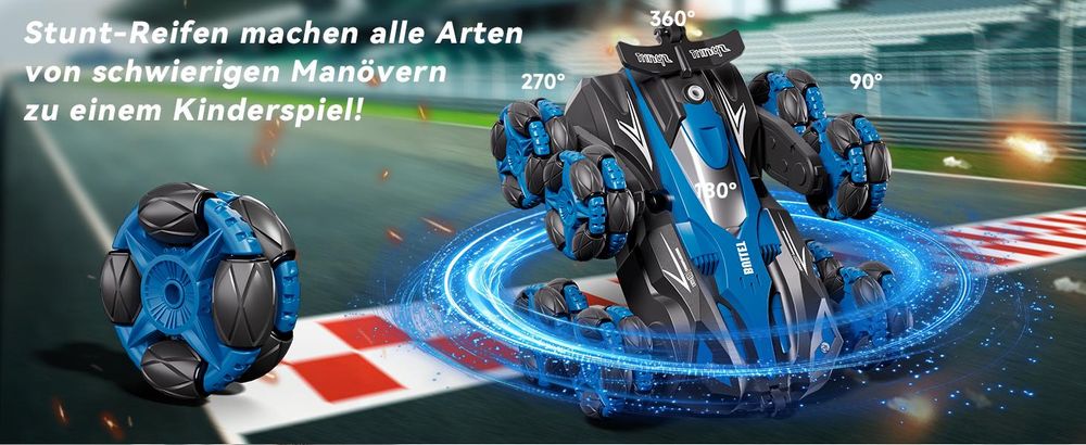 Ferngesteuertes Auto mit Heck Spray Design mit LED Licht
