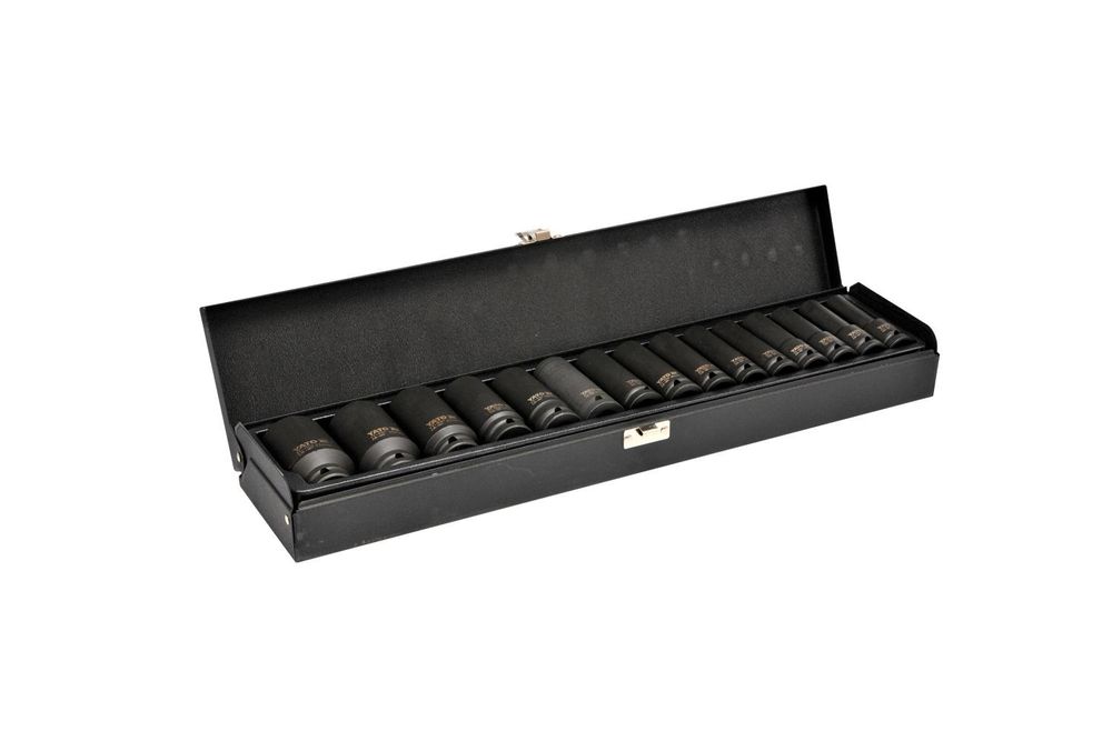 YATO 1/2" Schlagschrauber-Steckschlüsselsatz 10-32 mm 15-teilig (YT-1055)