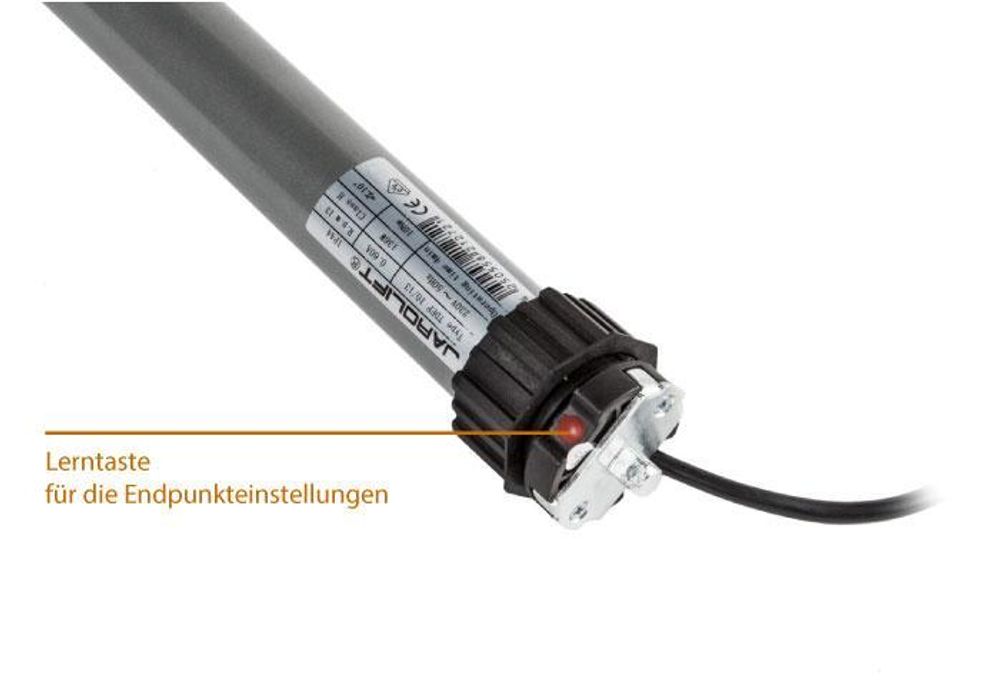 Rollladenmotor TDEP, TDEP 20/13 (20 Nm / SW60) leiser Rohrmotor mit Blockiererkennung, elektronischer Endabschaltung & IP44, Profi‑Antrieb für Rollläden, Markisen & Jalousien Jarolift