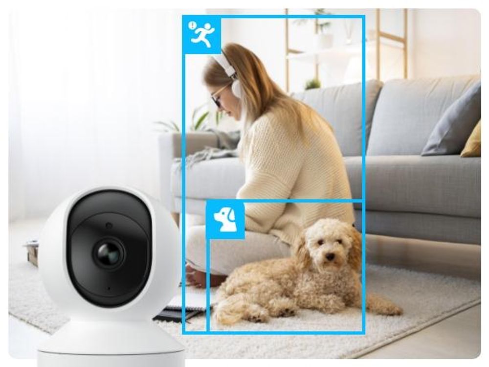 Reolink E1, 2K 4MP WLAN Pan&Tilt Überwachungskamera Indoor, 2,4GHz WiFi, Personen-/Haustiererkennung, 2-Wege-Audio, Nachtsicht
