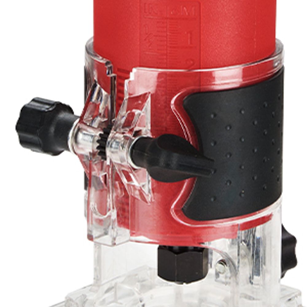 TEENO Holzfräse Oberfräse 800W 31000 U/min, elektrik Kantenfräse mit 15 Stück 1/4 Fräsen Cuter mit Spannzange 6/6,35 MM