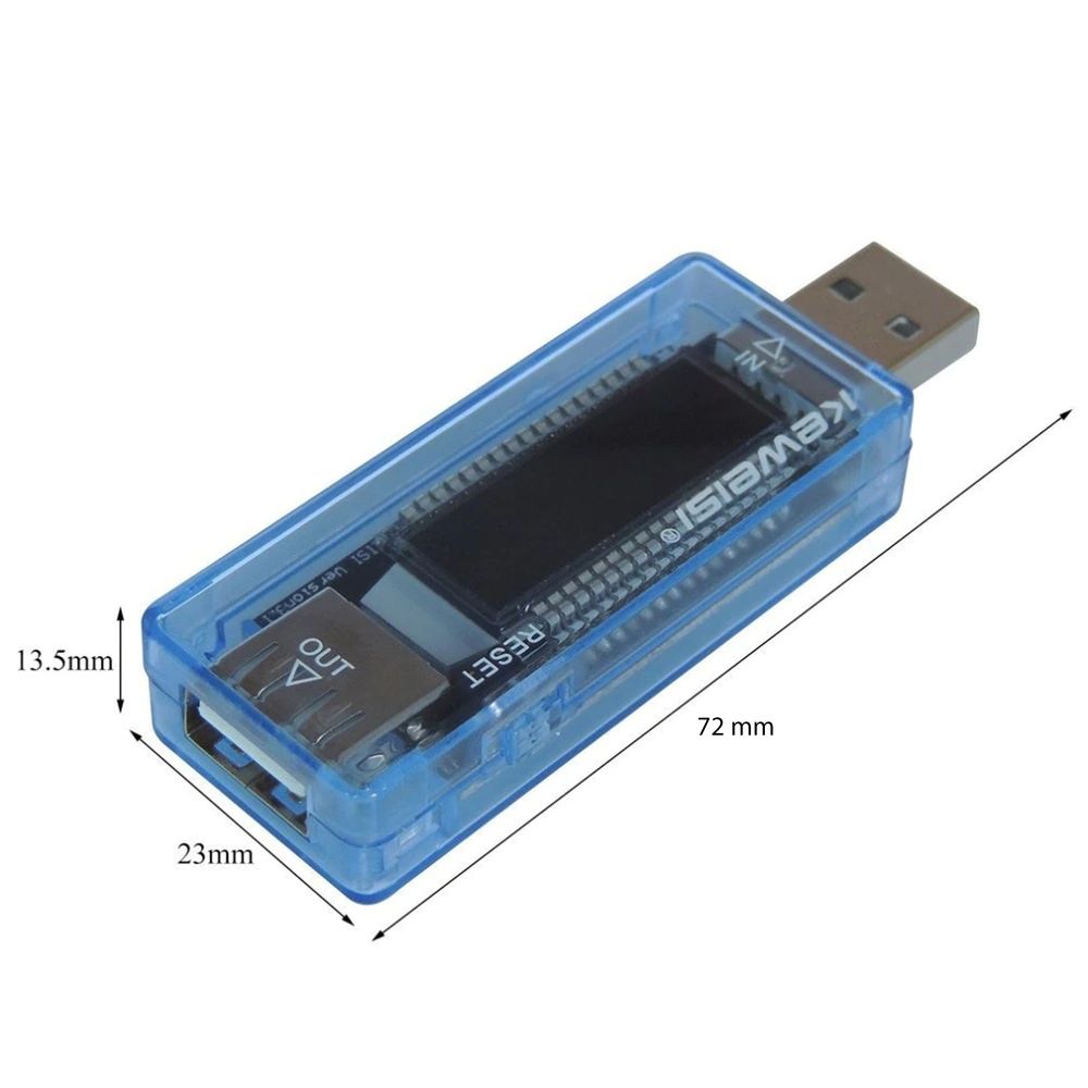 Multimeter USB Tester Messgerät 4V-20V 3A Spannungsprüfer Voltmeter Amperemeter Strommesser Ladegerät Detector Multifunktionskapazität Retoo