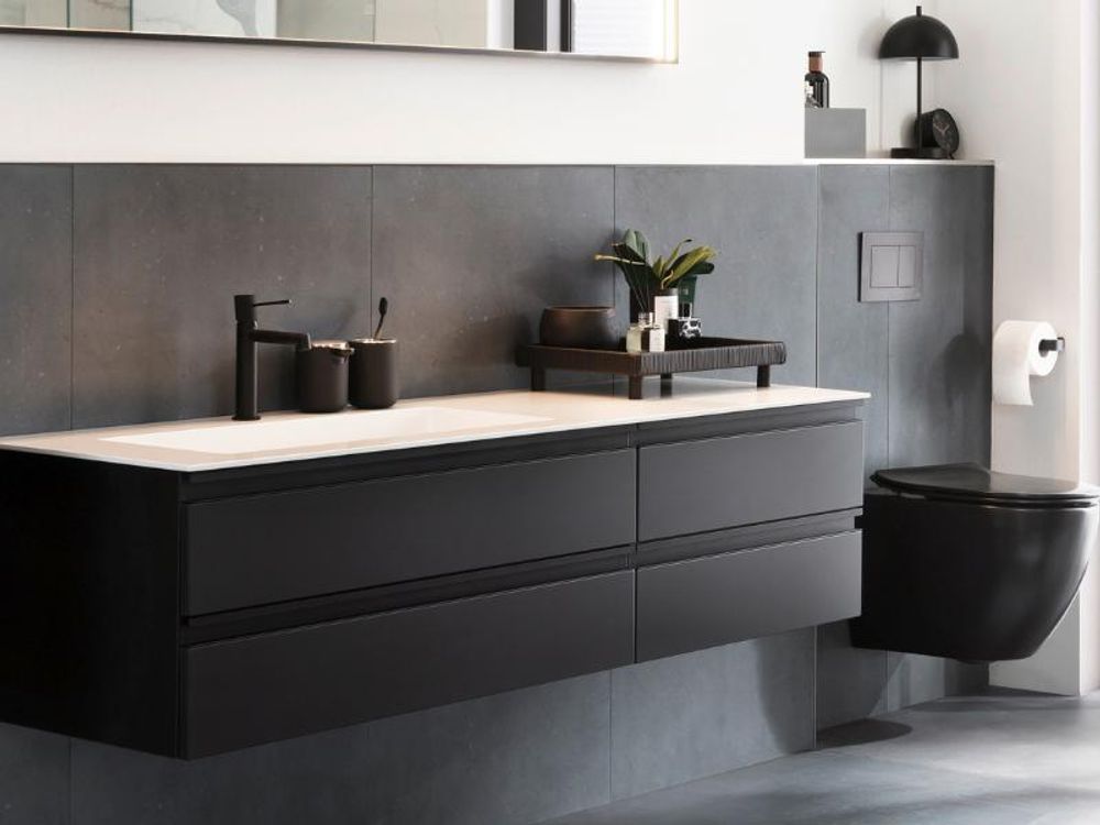 SCHÖNER WOHNEN-Kollektion Waschtischarmatur KADIA M, Mattgold, Wasserhahn geeignet für wandhängende Waschbecken in Ihrem Bad