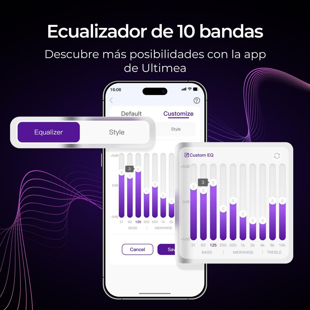 Barra de sonido ULTMEA 2.1 para TV con graves ajustables, control mediante aplicación, barra de sonido todo en uno, altavoz para TV con Bluetooth 5.4, Poseidon M20
