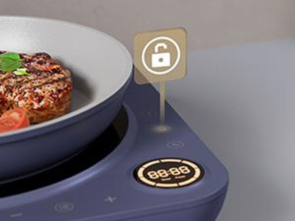 CIARRA Plaque de cuisson à induction individuelle Plaque de cuisson à induction 1 plaque 2000W Plaque de cuisson individuelle Touch-Control VM1TIHA-M