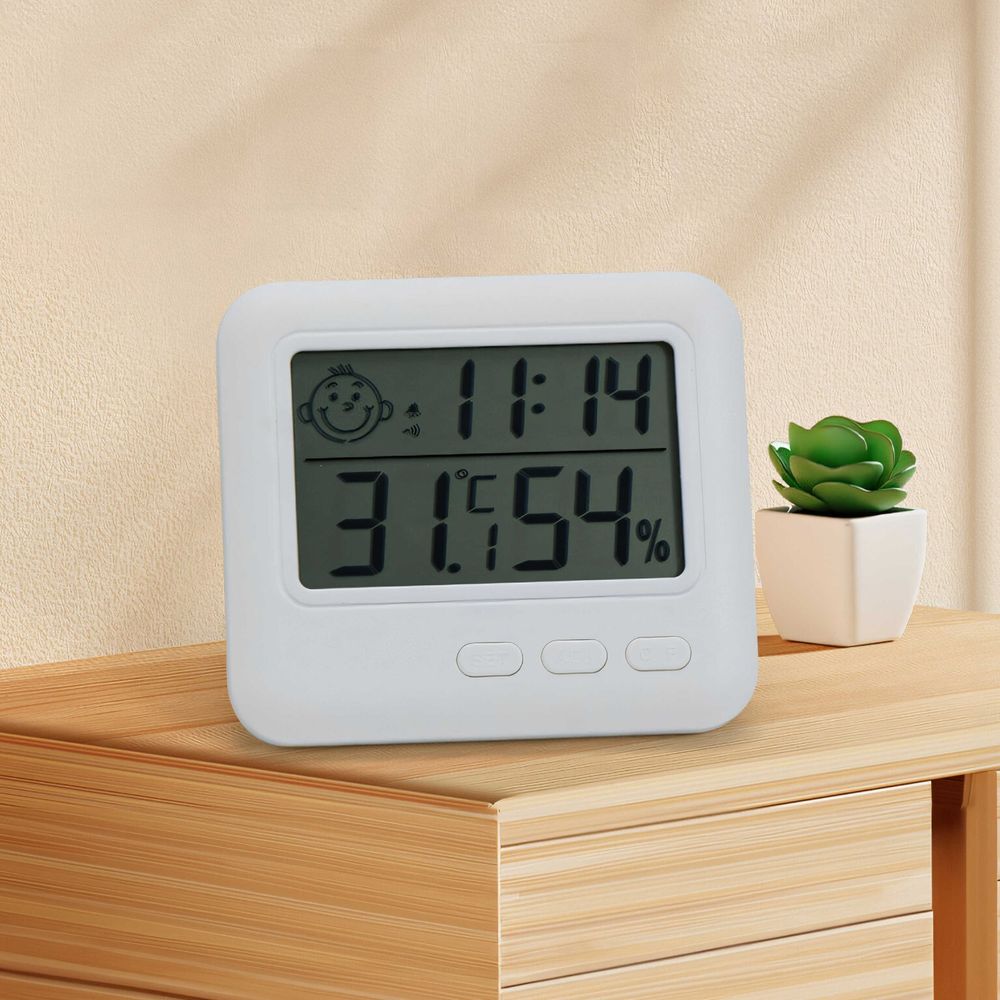 Thermometer Hygrometer Digital LCD Sensor Temperatur Thermo-Hygrometer Luftfeuchtigkeit Raumthermometer Babyzimmer Wohnzimmer Büro Kühlschrank Retoo