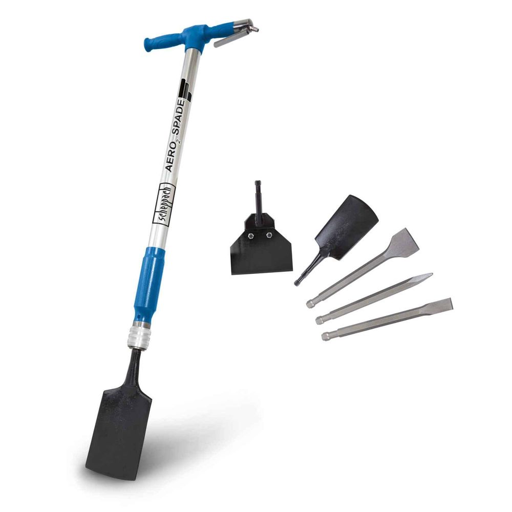 Das Bild zeigt den Druckluft-Spaten Aero²Spade von Scheppach.