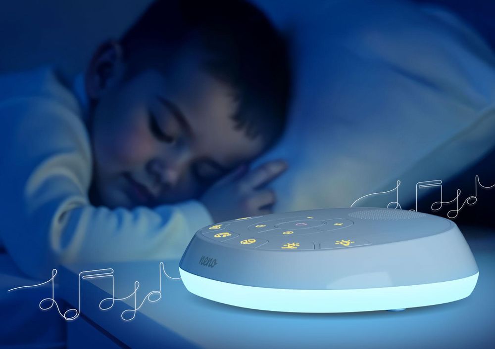Kompakte Baby-Spieluhr mit USB-C, Timer und beruhigenden Klängen