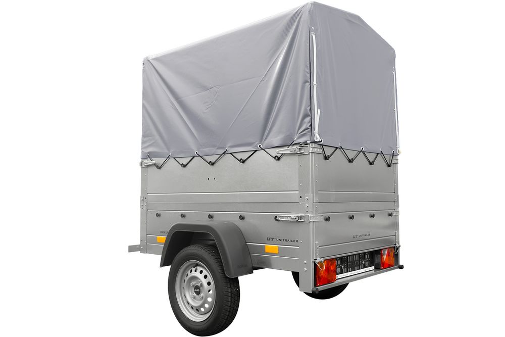 Neuanhänger Kipper ungebremst GARDEN TRAILER 150 KIPP mit zusätzlichen Bordwänden, Stützrad, Hochplane und Hochspriegel