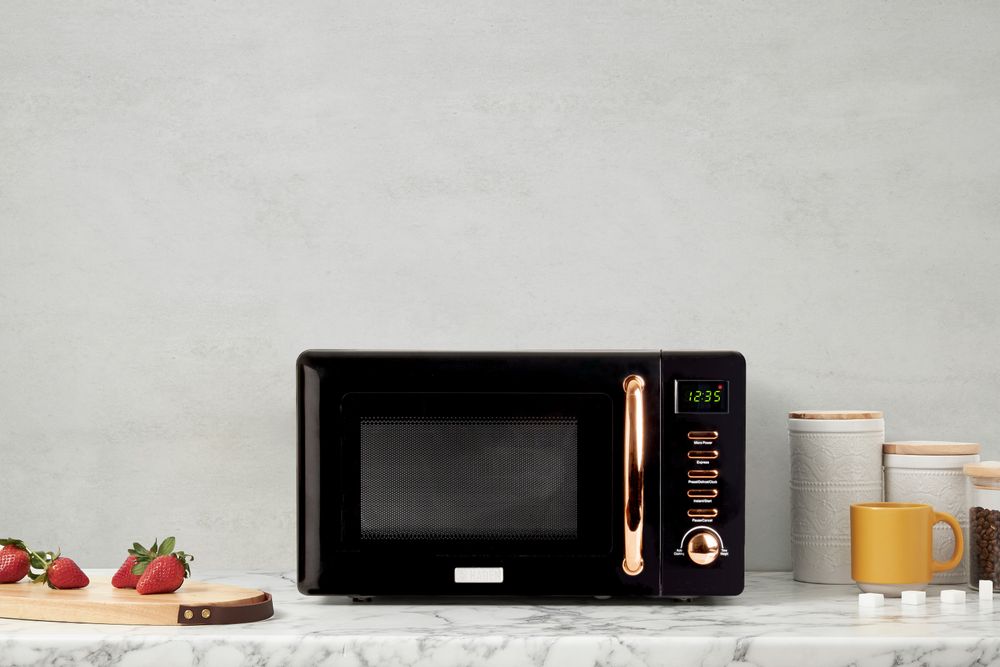 Haden Microwelle Black and Copper 800 W, schwarz