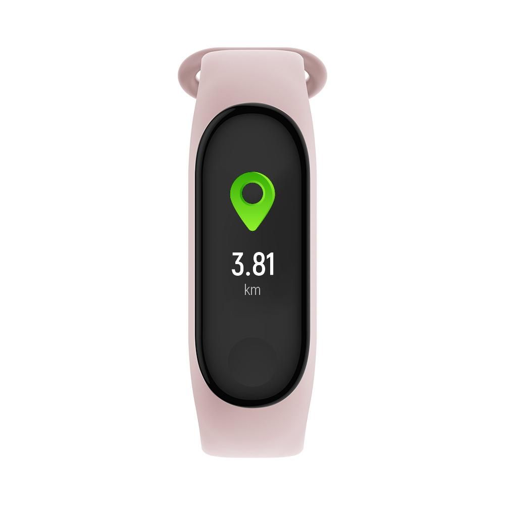 Forever SB-50 Fitband - Braccialetto Fitness Connesso, Tracker di Attività e Frequenza Cardiaca, Discreto e Leggero, Pressione Sanguigna, Rosa