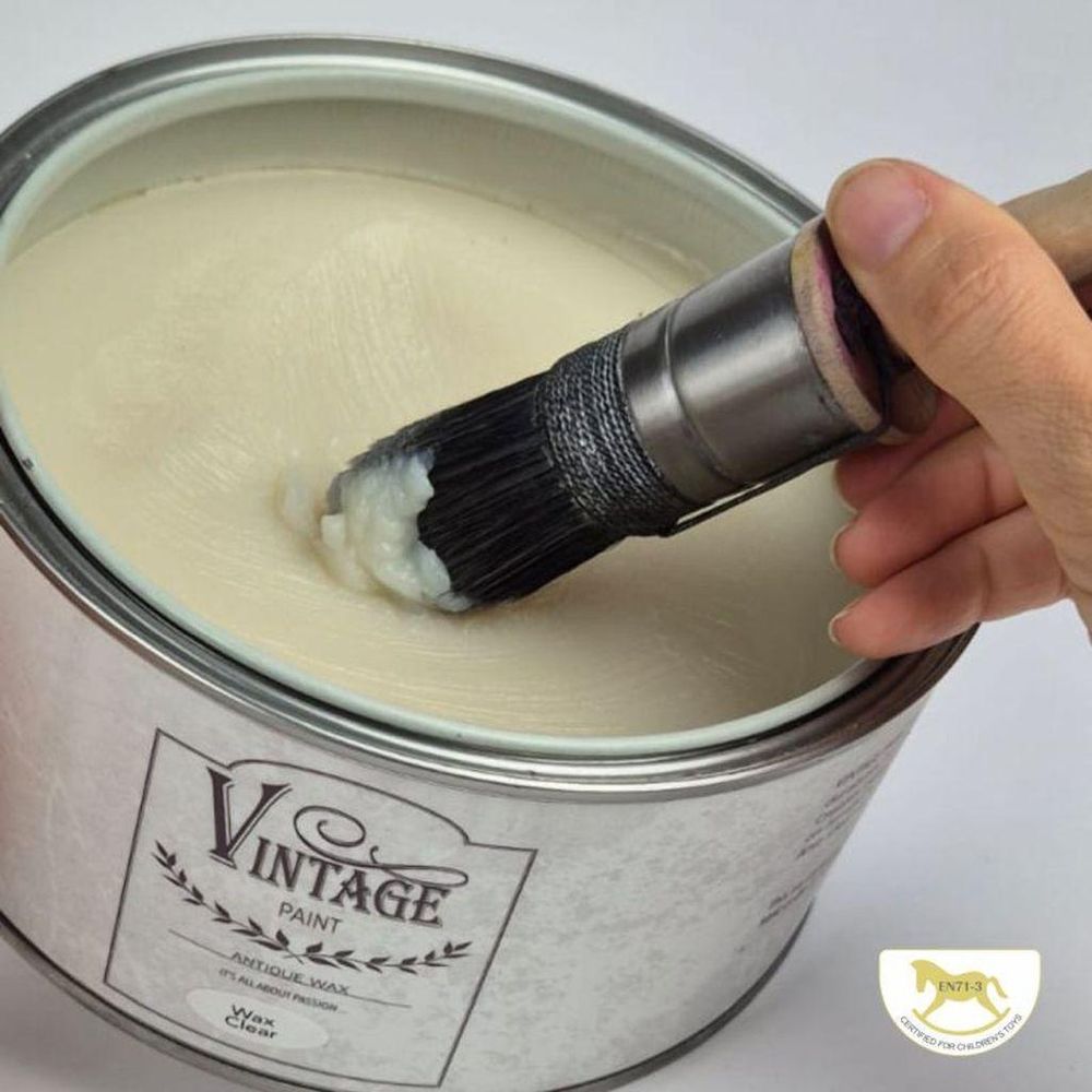 JDL Vintage Paint Antique Wax Möbelwachs 35 g – Natürliches Antikwachs für Kreidefarbe – Schutz & Shabby Chic Finish – Bienenwachs & Carnaubawachs – EN 71-3 - Schwarz