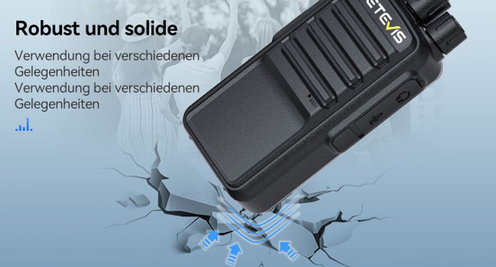 Retevis RB669 Funkgerät, Freenet PMR446 Walkie Talkie mit Headset, 10-in-1 Ladegerät, VOX, Effizientes Laden, Funkgeräte für Firmenfeier, Eventplanung