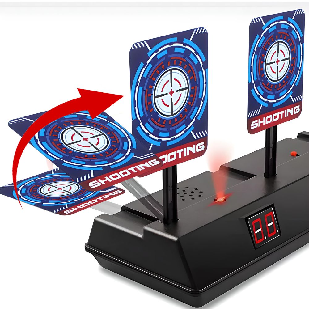 Digitale Zielscheibe mit LCD, Elektronische Zielscheibe, Schießscheibe mit Sound und Punktzahl für NERF Blaster, Spielzeugpistole Retoo