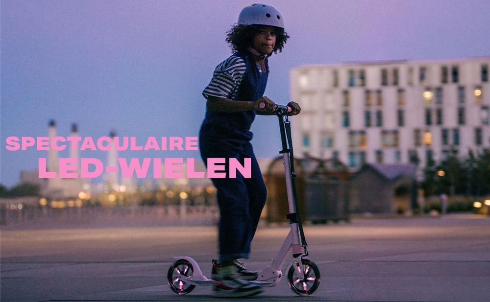 Cityroller MOVINO CITY LIGHT Schokdemper LED-wielen max. 100kg