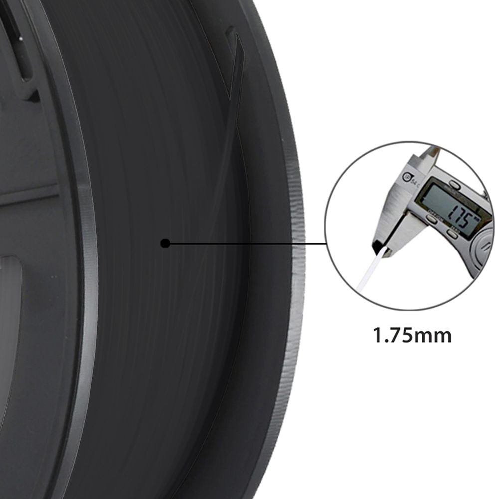 3D Drucker PLA 1.75mm Filament Rolle  Stift Spule Spool 3D-Drucker 3D-Stifte ABS Filament Druckmaterialien Printer Stift Schwarz 68M Schwarz Retoo