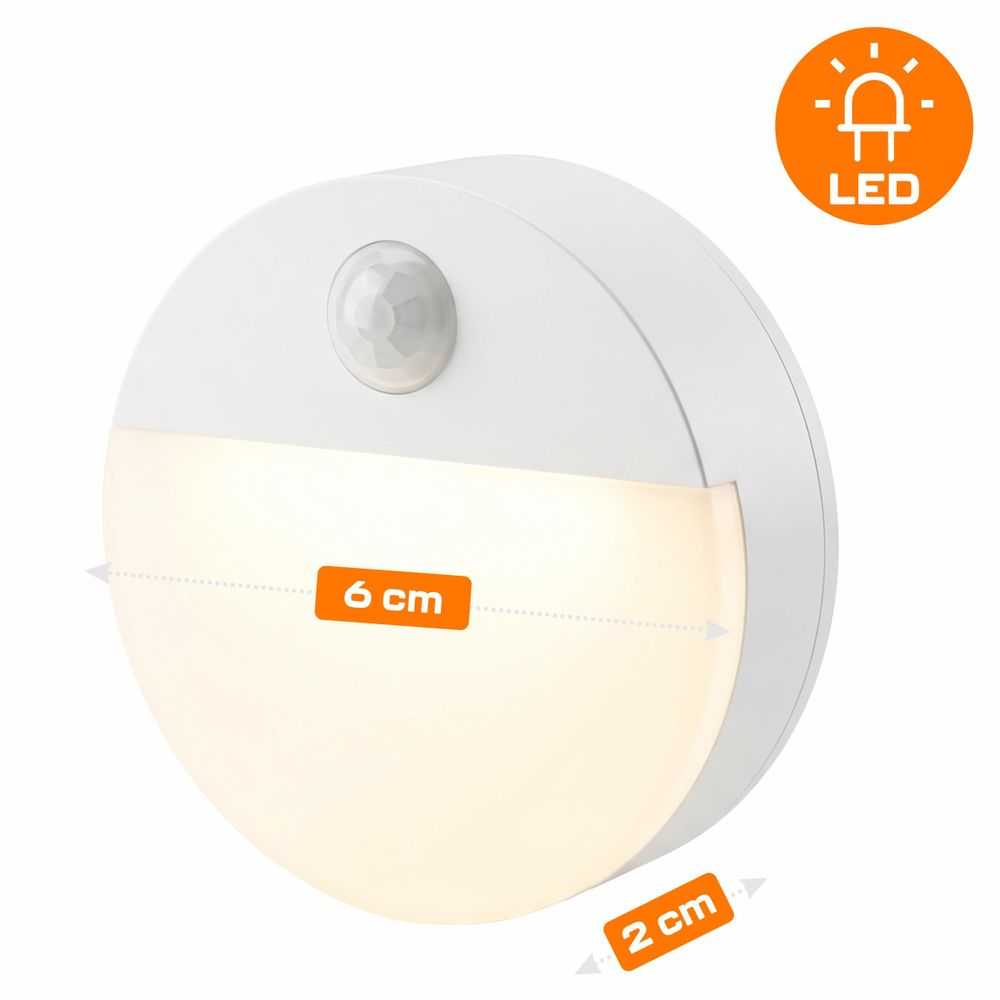 Drahtlose Led-Treppen-Nachtlichtlampe Mit Bewegungs- Und Dämmerungssensor Für Batterien