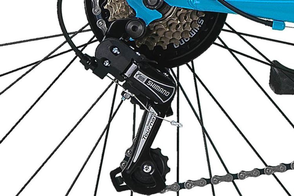 24 Zoll Kinderfahrrad Shimano 21-Gang mit Beleuchtung Türkis