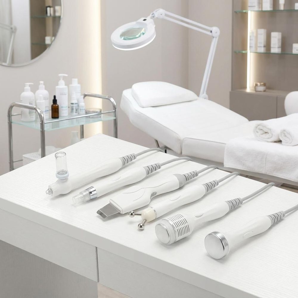 Hydradermabrasion 6 en 1 Nettoyage à l'Hydrogène et Infusion d'Oxygène - Appareil de Soin du Visage