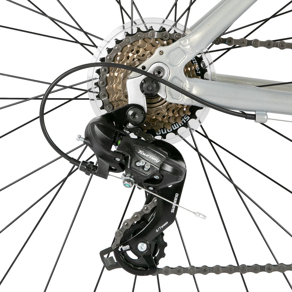 Hiland 700c Cityrad Damenrad Shimano 7 Gang Hybrid Fahrrad Pendlerfahrrad für Frauen 28 Zoll Trekkingrad,Blau