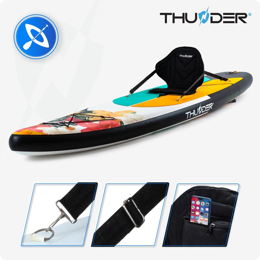 Thunder Nox 320 Stand Up Paddle Board 320 x 75 x 15 cm Orange Weiß 150 kg