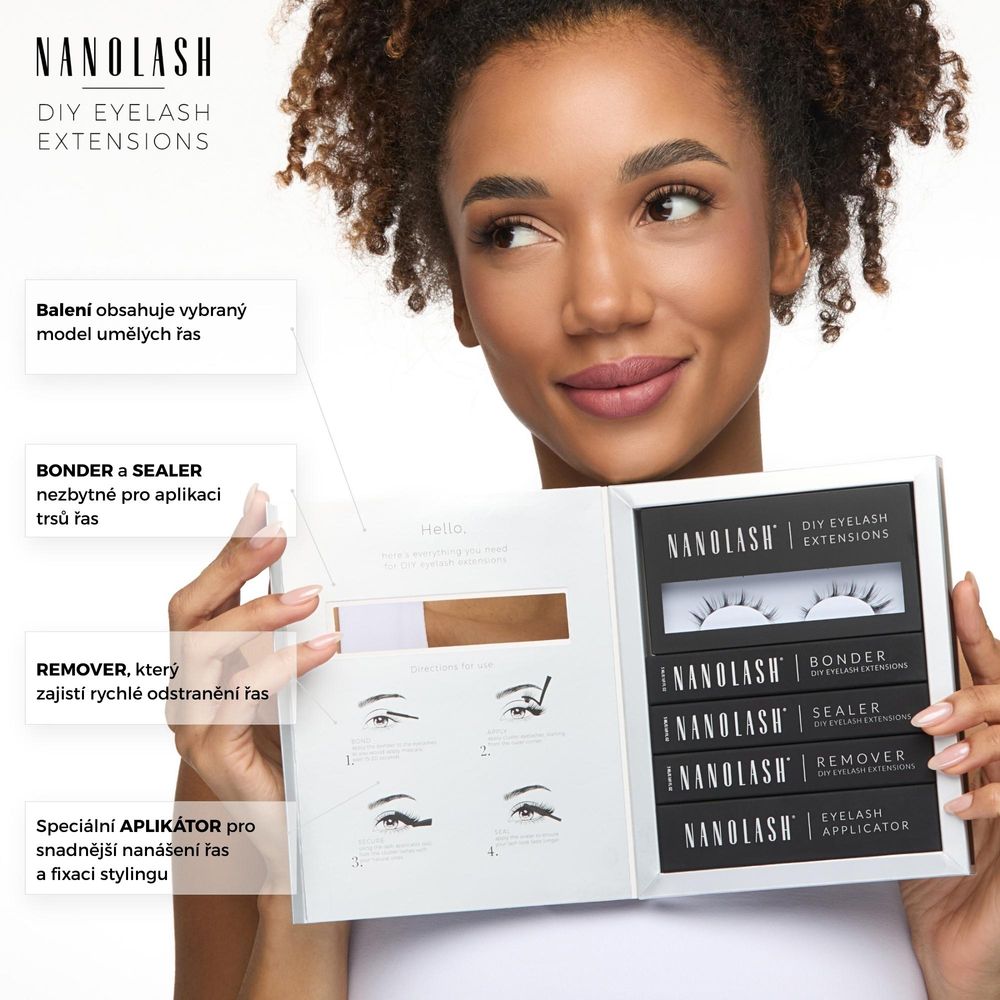 Nanolash DIY Eyelash Extensions Starter Kit sada na domácí prodloužení řas Classy