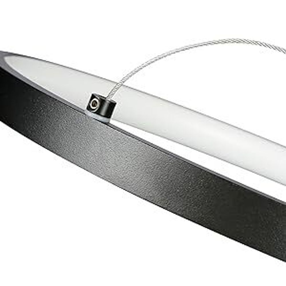 ZMH Pendelleuchte LED Pendellampe Dimmbar mit Fernbedienung 55W Esstischlampe Esstisch Weiß Hängelampe Ring Höhenverstellbar Esszimmerlampe