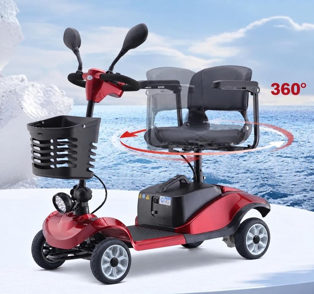 Seniorenmobil mit um 360 Grad drehbarem Sitz