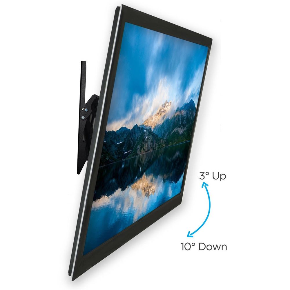 TV Wandhalterung, Max. 30kg, Neigbar & Schwenkbar für 26-55 Zoll, Universal VESA bis 400x400, für LED LCD Fernseher, Schwarz Retoo