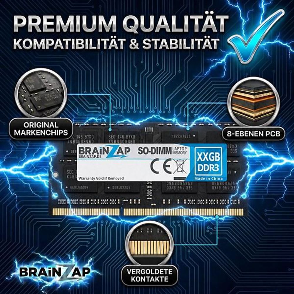 Original Markenchips & JEDEC-Qualität