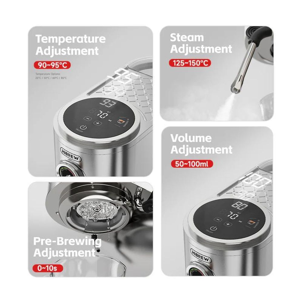 HalloBREW H13 Dual-Boiler Espressomaschine mit PID-Steuerung & Touchscreen
