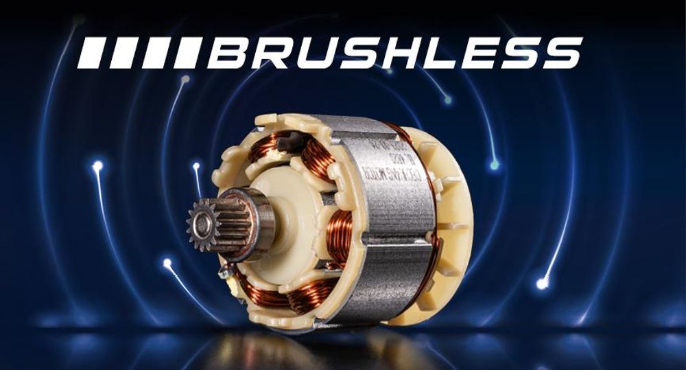 Das Bild zeigt einen Brushless (bürstenlosen) Motor.
