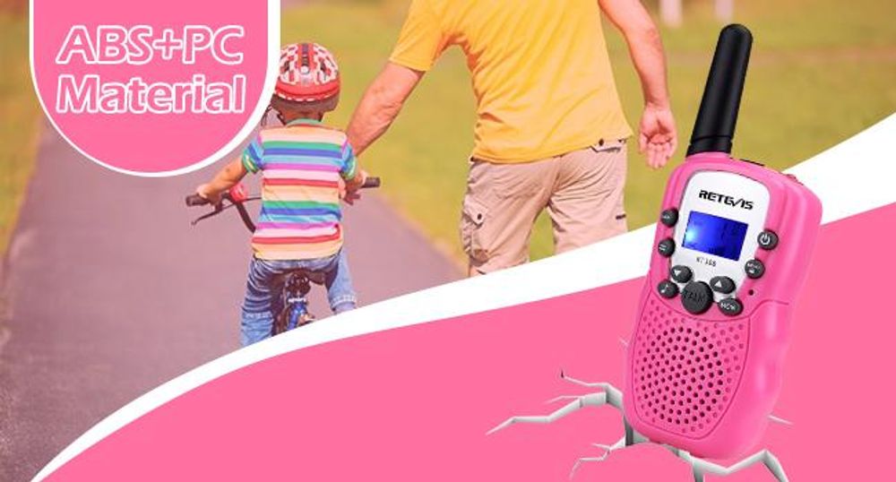 Retevis RT388 Walkie Talkie, Spielzeug ab 4-12 jahre mädchen jungen, 8 Kanal, 3KM, Taschenlampe, VOX,DCS/CTCSS, für Camping Spielen