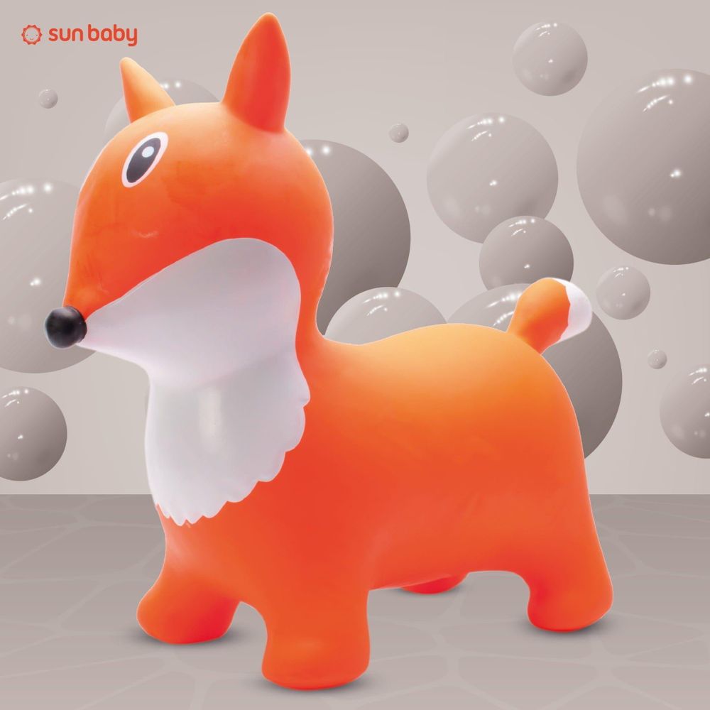 Animal saltarín con forma de zorro naranja de SUN BABY.