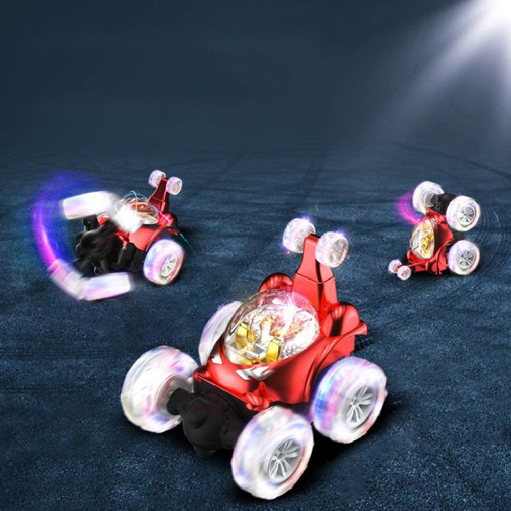 Ferngesteuertes Auto mit LED Beleuchtung RC Auto Car mit 360° Rotation 27MHZ Gro für Jungen und Mädchen Spielzeugauto Gesteuert Fernbedienung Retoo